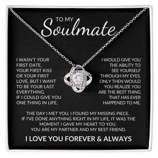 To My Soulmate | Love Knot Necklace | Made in and Ships from USA